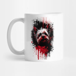 Yorkshire Terrier Ink Painting Mug